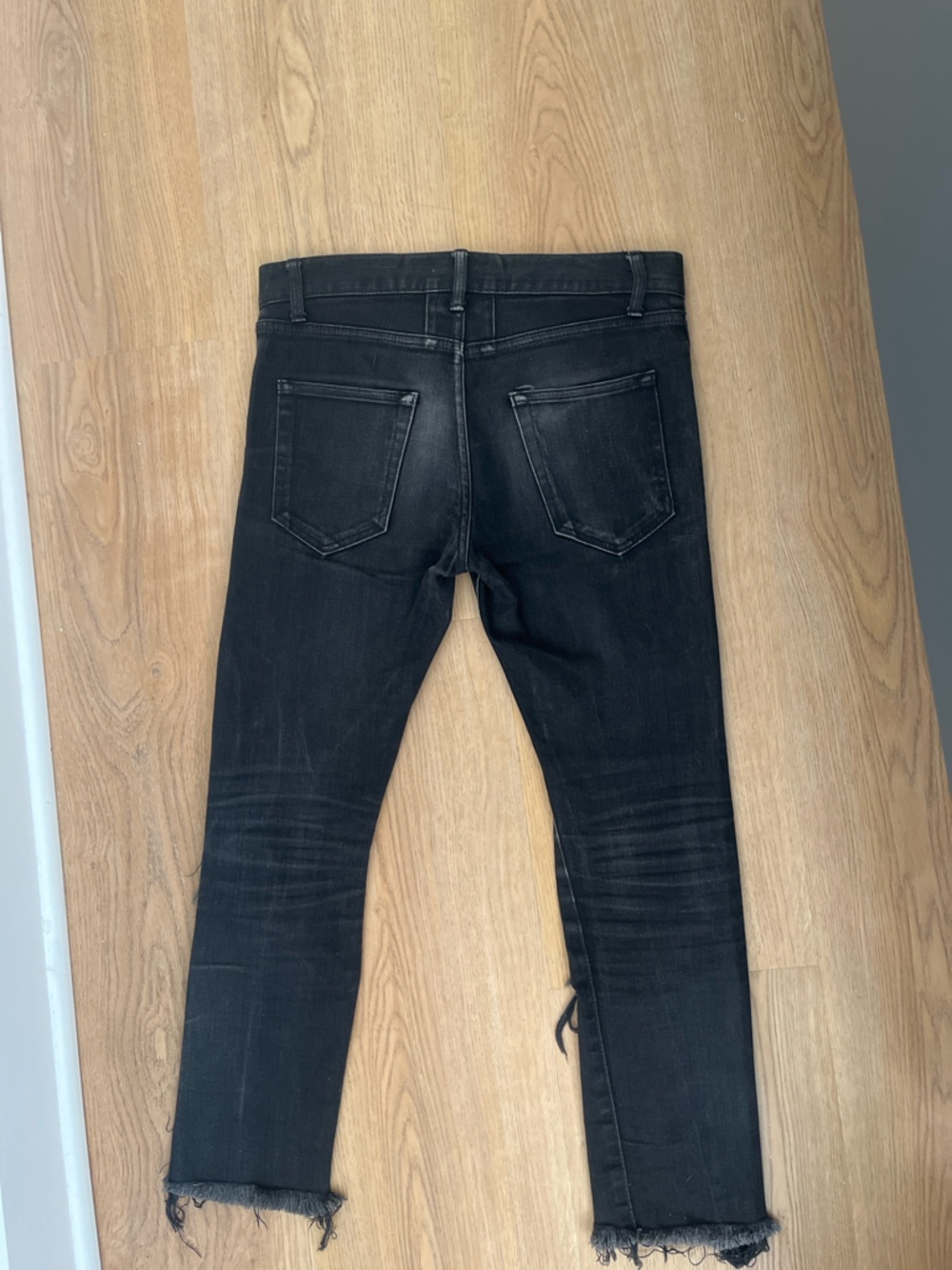 Rare SS13 Hedi Slimane Saint Laurent Paris black crash denim man’s size 28 - Picture 3 of 4